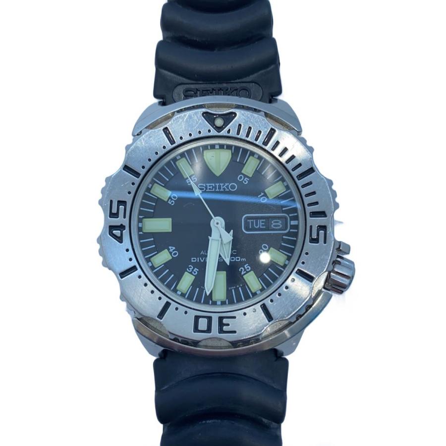 SEIKO◇自動巻腕時計/アナログ/BLK/BLK/7S26-0350// : セカンド
