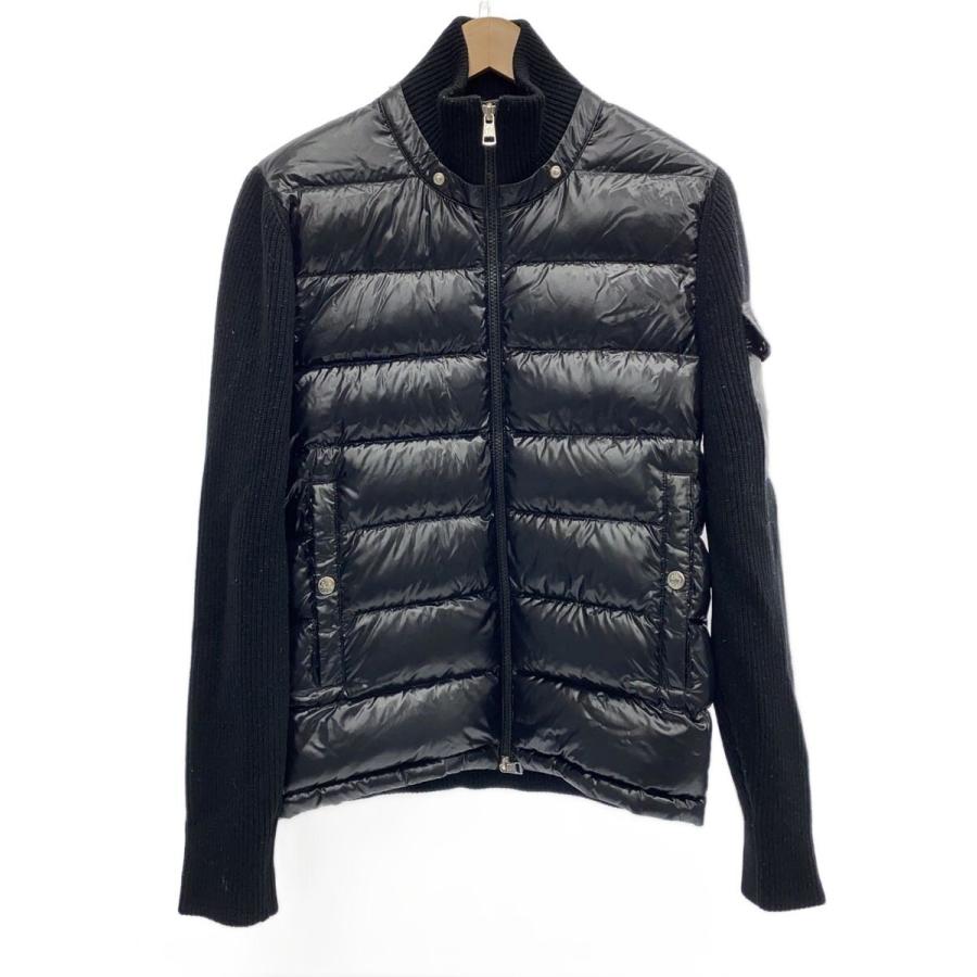 MONCLER◇ニット切替ダウンジャケット/ダウンジャケット/S/ナイロン