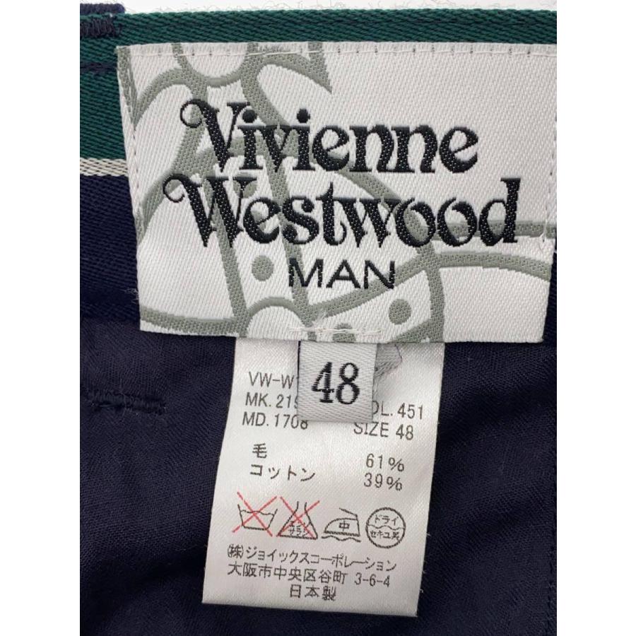 Vivienne Westwood MAN◆ストレートパンツ/48/ウール/GRN/ストライプ｜ssol-shopping｜04