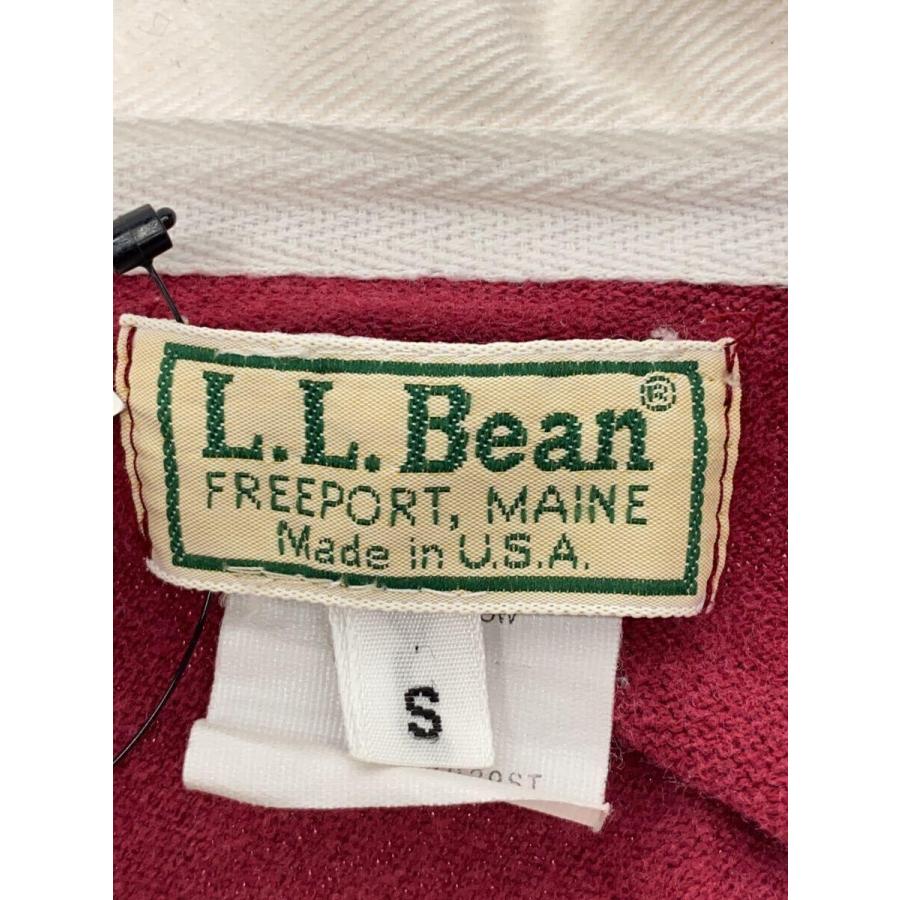 L.L.Bean◆ラガーシャツ/ポロシャツ/S/コットン/ボルドー/ボーダー/USA製/80s｜ssol-shopping｜03