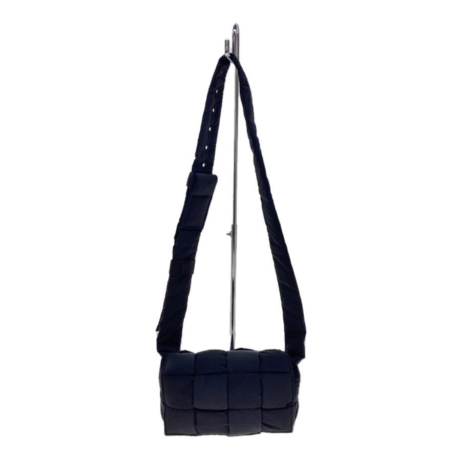 【美品】BOTTEGA VENETA ナイロン ショルダーバッグ BOTTEGA VENETA◇ショルダーバッグ/ナイロン/BLK// : セカンド
