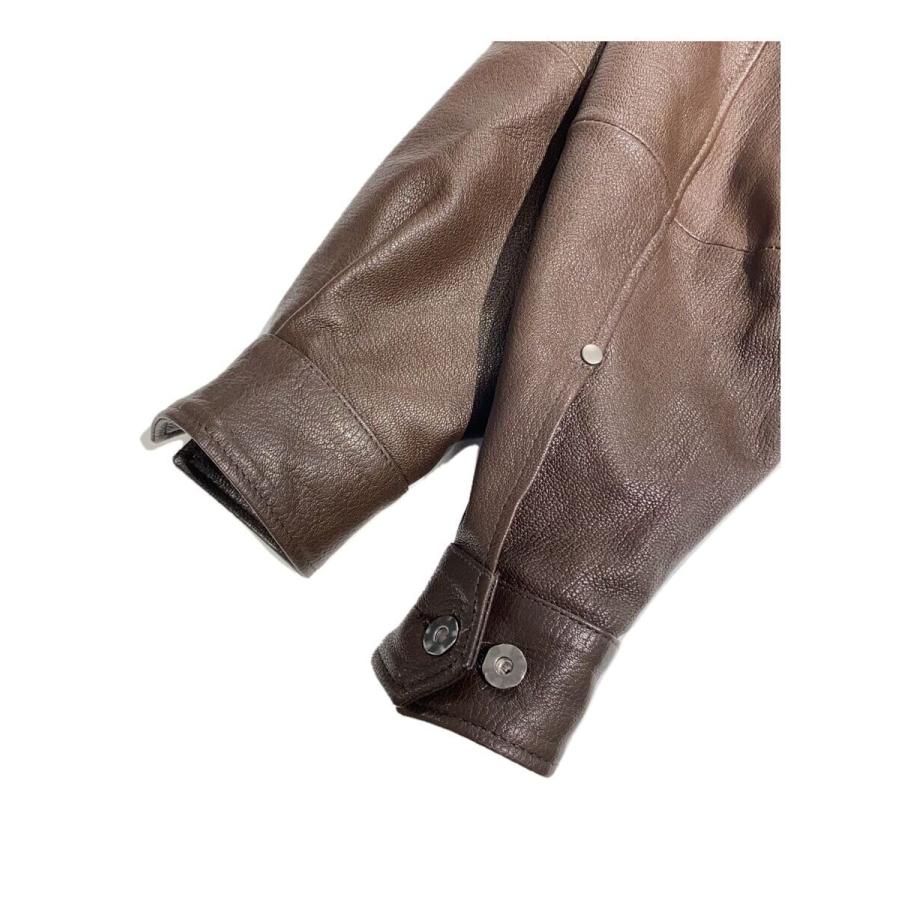 CCU/25SS/WORK JACKET/レザージャケット/0/BRW/SH-57-C-GOAT-3