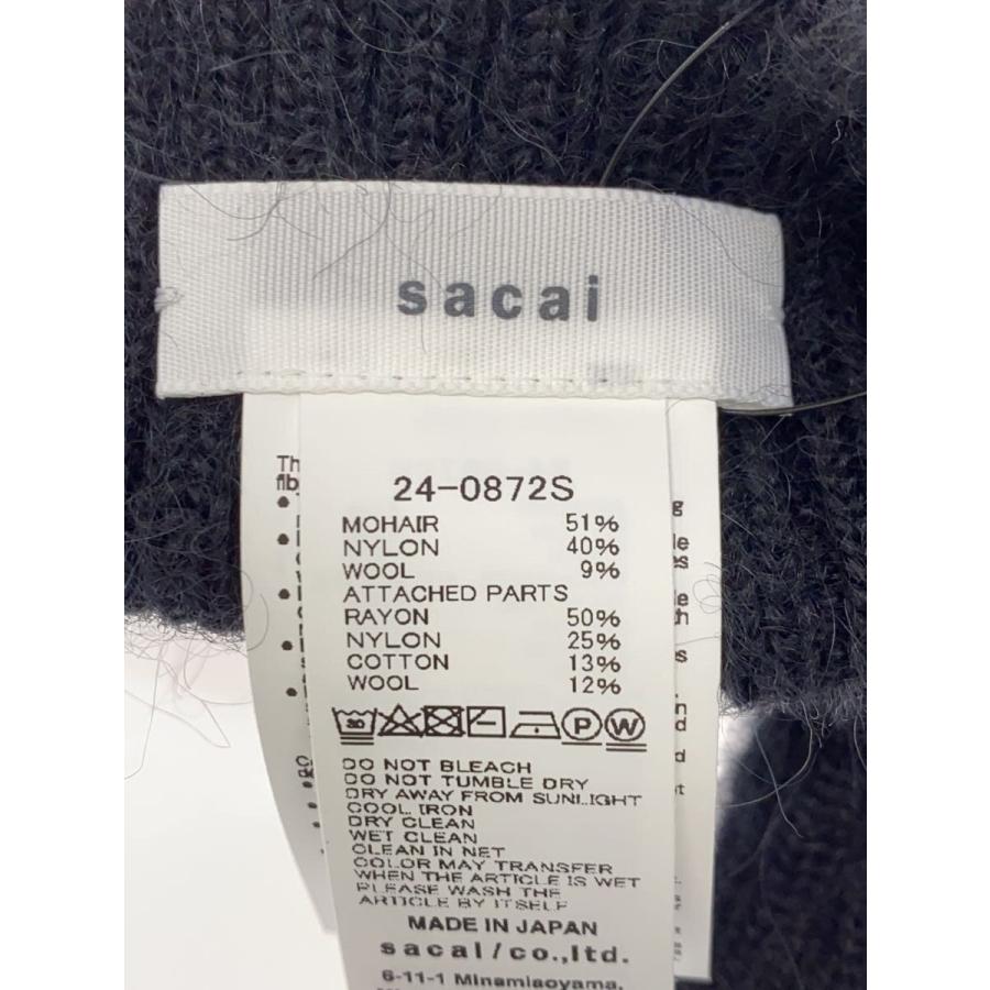sacai◇24AW/×MARK GONZALES/グローブ/手袋/モヘア/BLK/メンズ/24