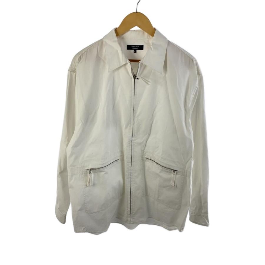 COMME des GARCONS HOMME◇AD2025/ジャケット/L/コットン/WHT/HP-B008