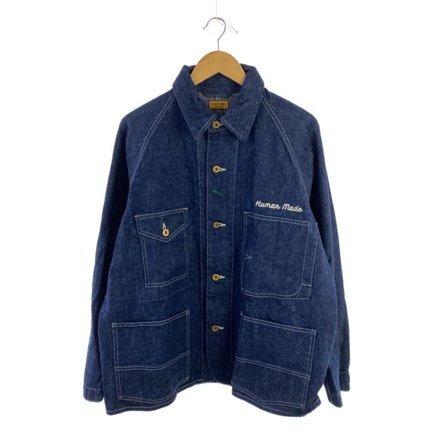 HUMAN MADE◇SOUVENIR COVERALL JACKET/L/デニム/IDG/HM29JK009