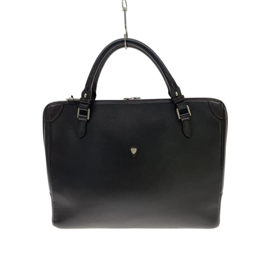 CHAMBORD SELLIER ビジネスバッグ RIVAU ブリーフケース 黒 CHAMBORD SELLIER◇RIVAU X LAGUN/ブリーフケース/レザー/BRW