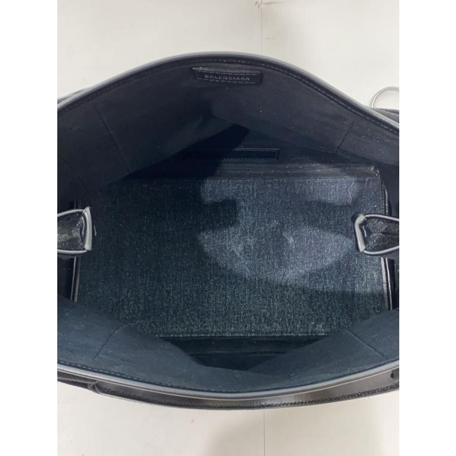 BALENCIAGA◇ネイビーカバス/スモール/トートバッグ/デニム/IDG/339933