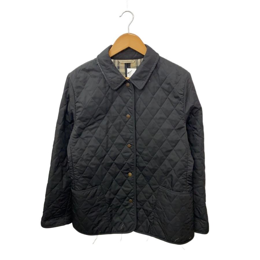 BURBERRY LONDON◇キルティングジャケット/M/ポリエステル/BLK/537698