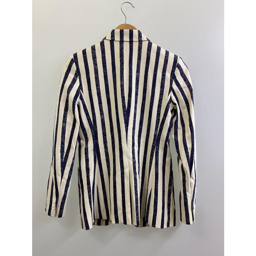 POLO RALPH LAUREN◇テーラードジャケット/2/コットン/WHT/ストライプ
