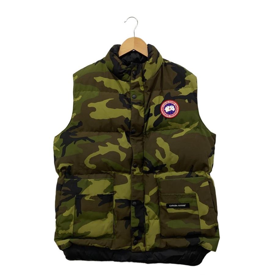 CANADA GOOSE◇ダウンベスト/M/ポリエステル/マルチカラー/カモフラ 