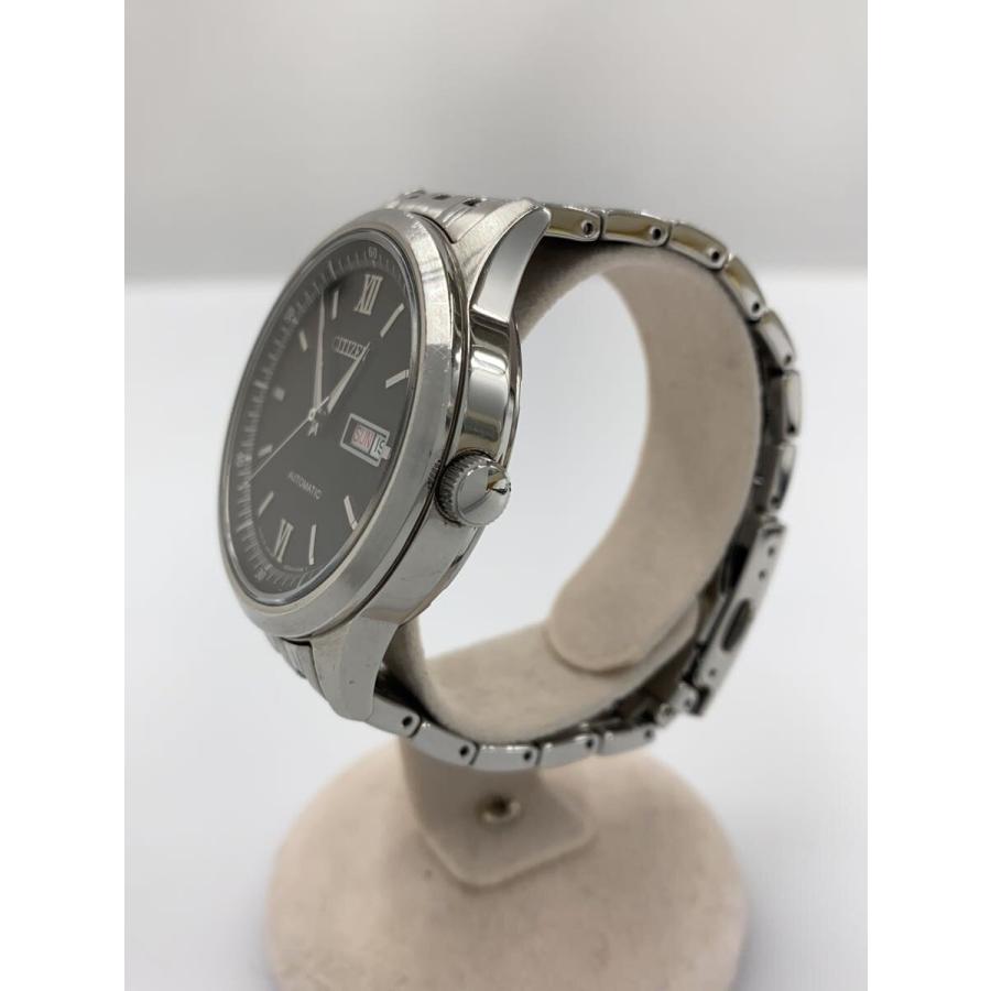 CITIZEN 自動巻き 腕時計 裏スケルトン 8200-S104416 CITIZEN◇自動巻腕時計/アナログ/ステンレス/BLK/SLV/8200-S104416