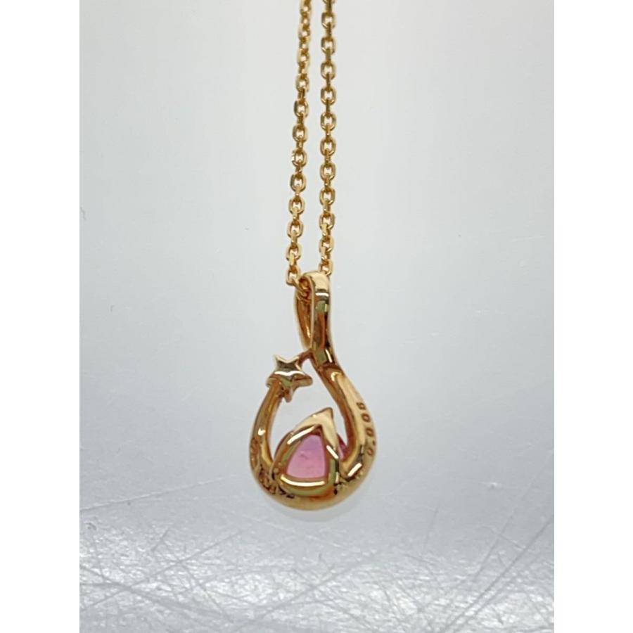 STAR JEWELRY◆ピンクトルマリンネックレス/ダイヤモンド/0.005/k10/GLD/トップ有/レディース/_3