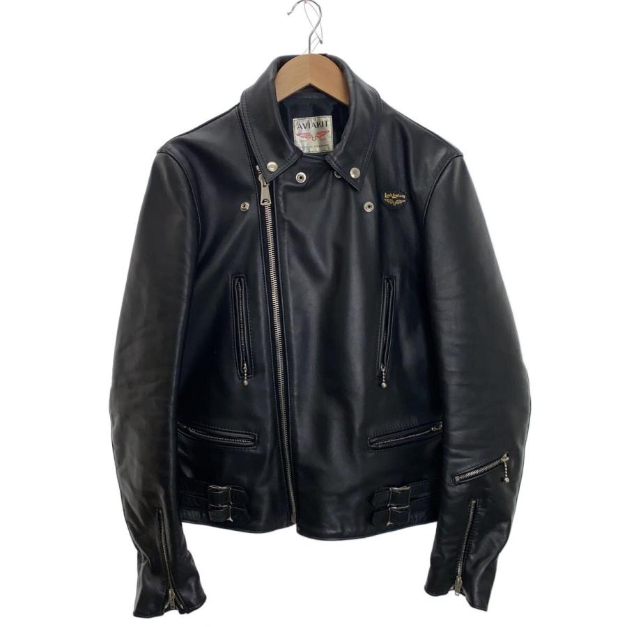 大人気 ルイスレザー LewisLeathers 黒ライトニングダブルライダース Lewis Leathers◇ライトニング/ダブルライダースジャケット/38/レザー