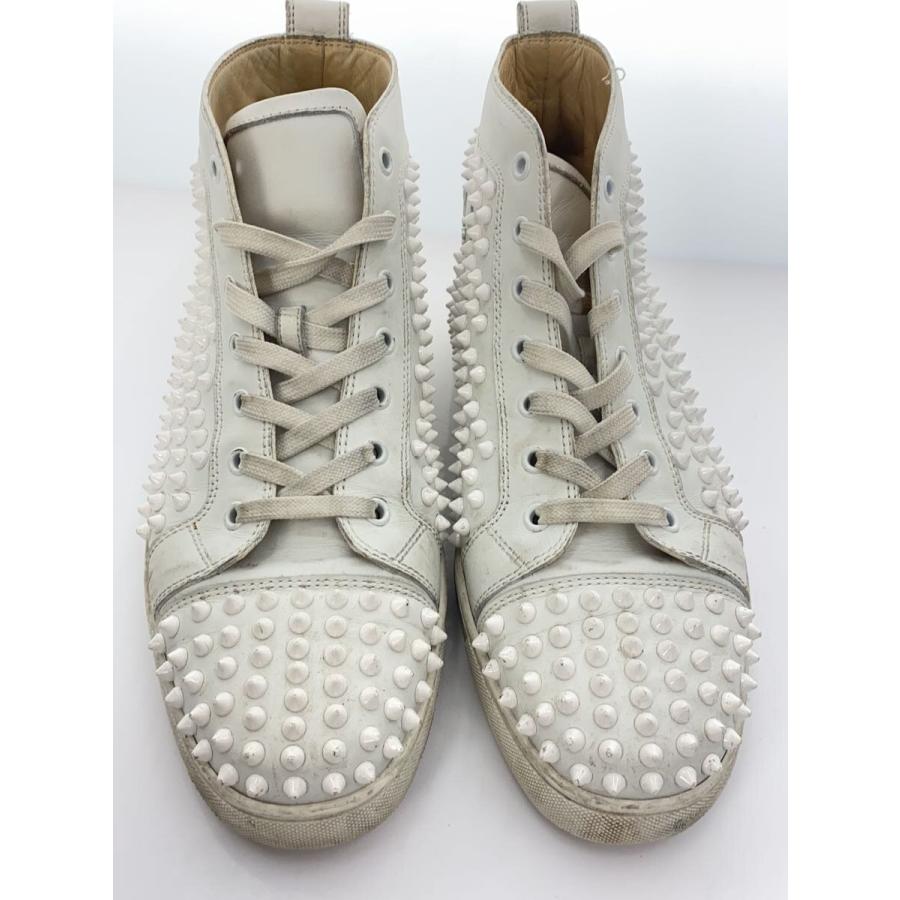 Christian Louboutin◇ハイカットスニーカー/42/WHT/レザー/LOUIS FLAT