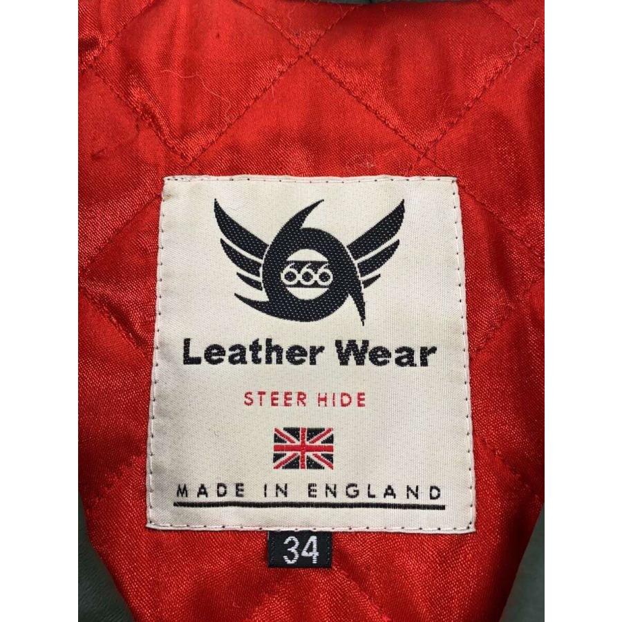 666 Leather Wear◇レディース/ダブルライダースジャケット/34/レザー
