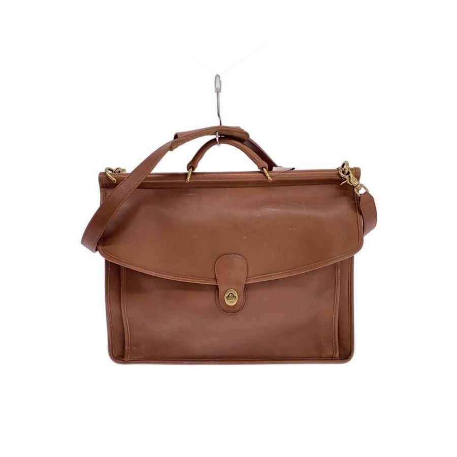 COACH◇オールドコーチブリーフケース/レザー/BRW : セカンド