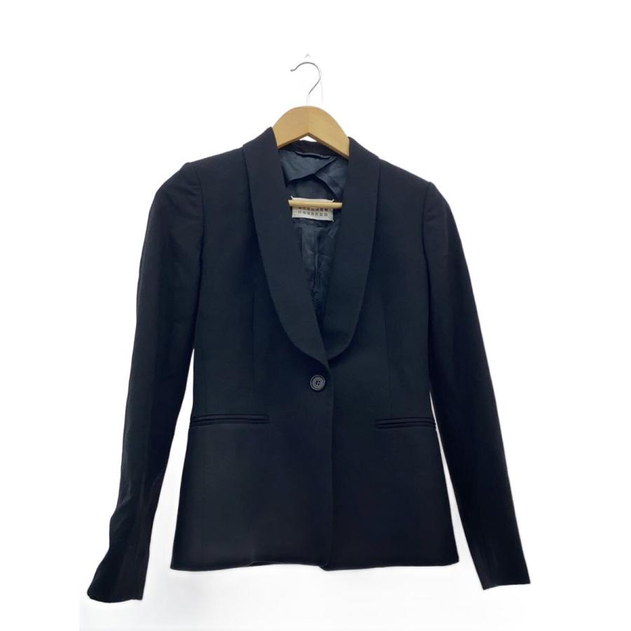 Maison Martin Margiela◇テーラードジャケット/38/ウール/BLK/無地