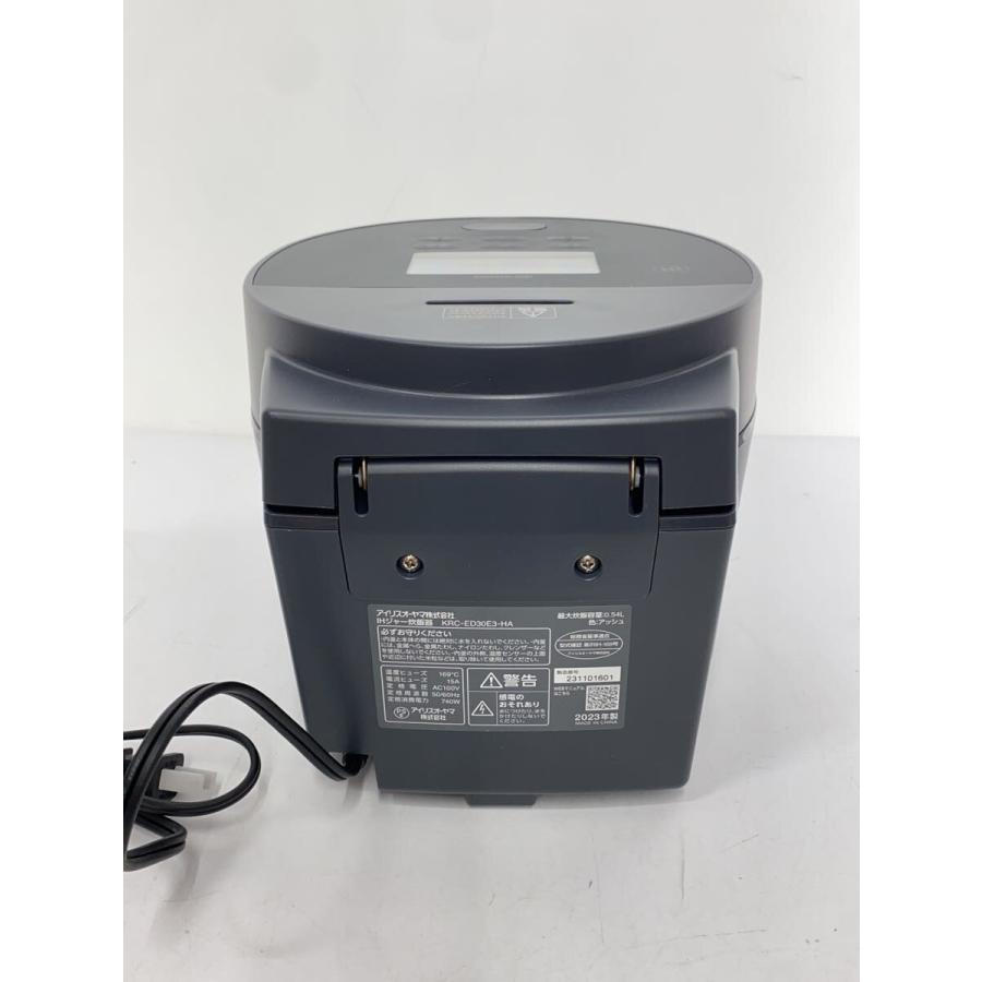 IRIS OHYAMA◇ジャー炊飯器/KRC-ED30E3-HA/ダークグレー/3合炊き