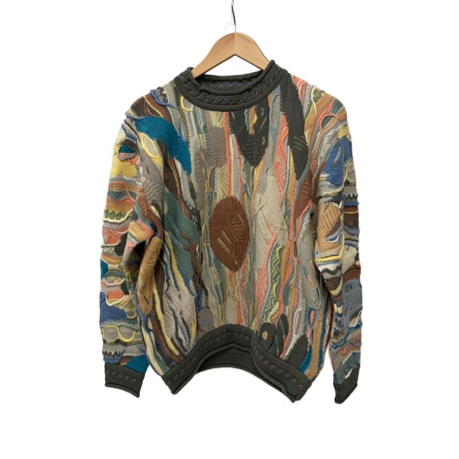 COOGI◇ニット・セーター(厚手)/SS/ウール/マルチカラー/総柄/3Dニット
