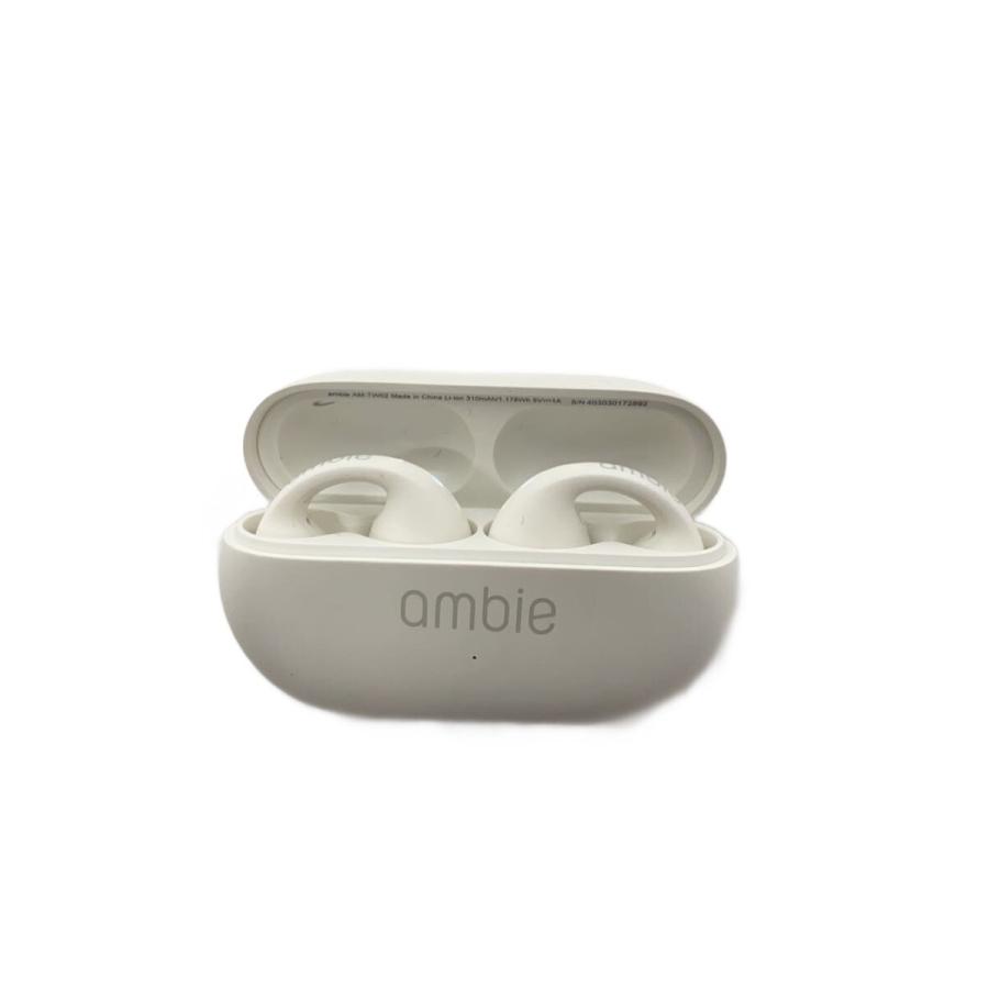 ambie◇イヤホン sound earcuffs AM-TW02/ワイヤレス/白