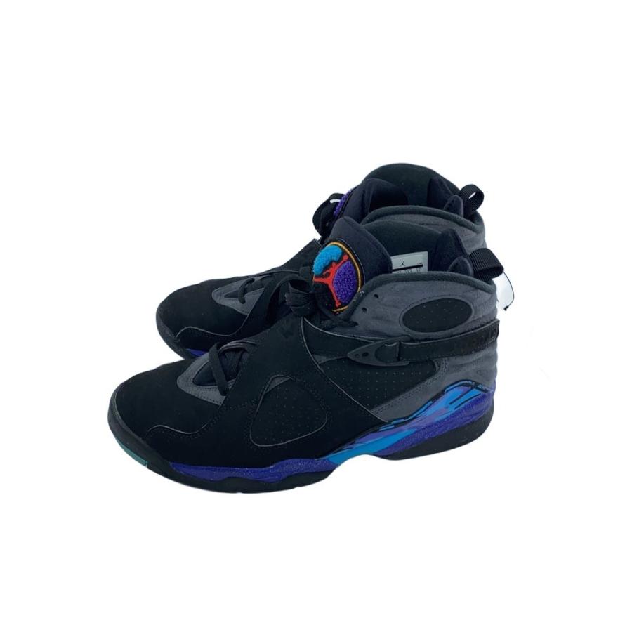 NIKE◇AIR JORDAN 8 RETRO/エアジョーダンレトロ/ブラック