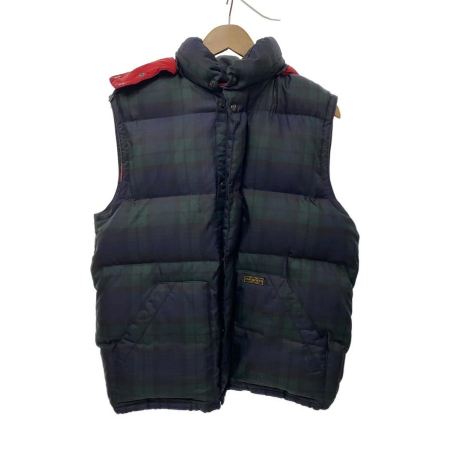 ★ロケット団… ラルフローレン メンズ ダウンベスト チェック M POLO RALPH LAUREN◇ダウンベスト/M/ポリエステル/チェック