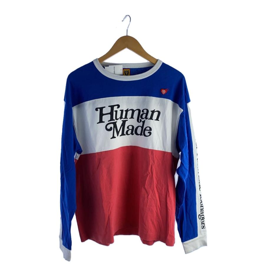 HUMAN MADE◇×VERDY girls dont cry/長袖Tシャツ/XL/コットン/マルチ 