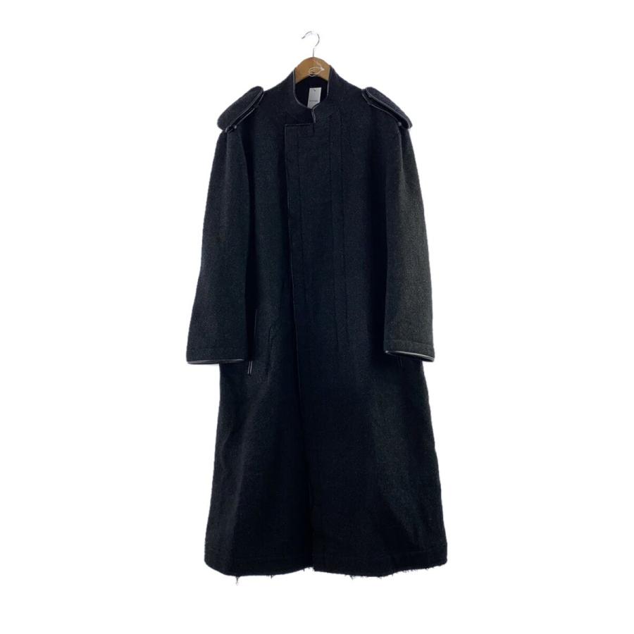 yohji yamamoto POUR HOMME◇コート/3/ウール/BLK/無地/HX-C18-111