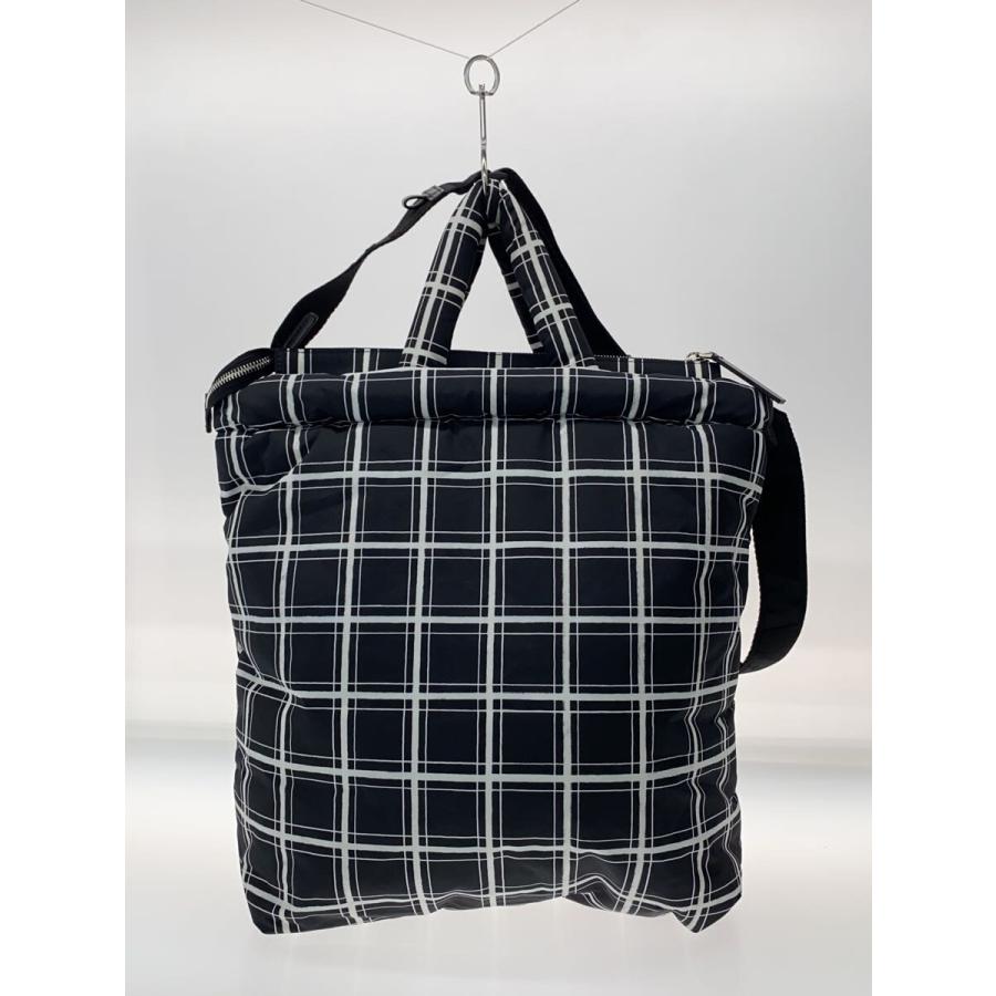 s*♡様 新品❤️MARNI チェックバッグ ブラック ホワイト MARNI◇トートバッグ/ナイロン/BLK/チェック/SHMQ0060U1 : セカンド