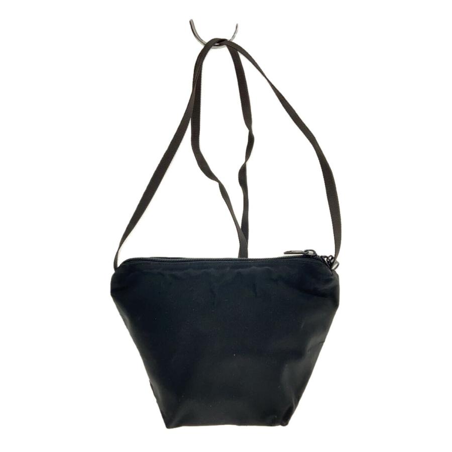 Herve Chapelier◇ショルダーバッグ/ナイロン/BLK// : セカンド