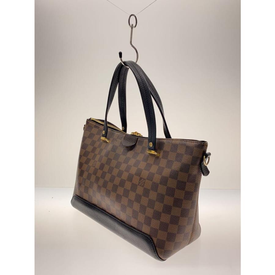 LOUIS VUITTON◇ハイドパーク_ダミエ・エベヌ_BRW/PVC/BRW/総柄の通販 