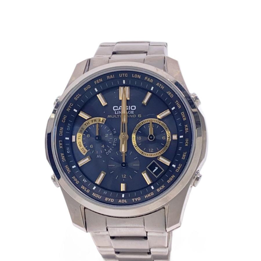 CASIO LINEAGE　LIW-M610TS 電波ソーラー　クロノグラフ CASIO◇LINEAGE/ソーラー腕時計/アナログ/LIW-M610TS : セカンド