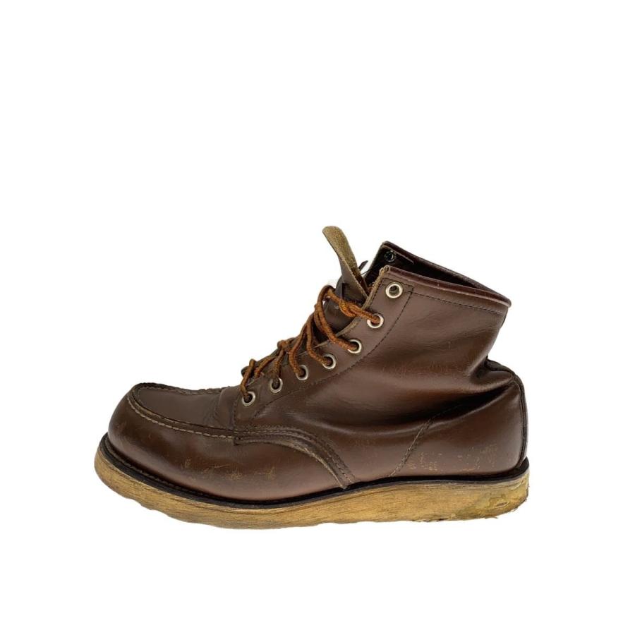 RED WING◇刺繍羽根タグ/90s/USA製/レースアップブーツ/--/BRW/レザー