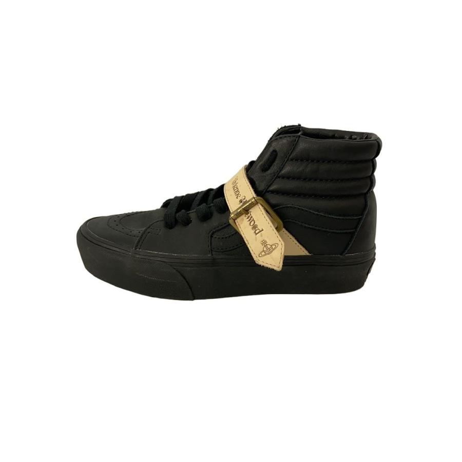 VANS◇ハイカットスニーカー/25cm/BLK/レザー : セカンドストリート