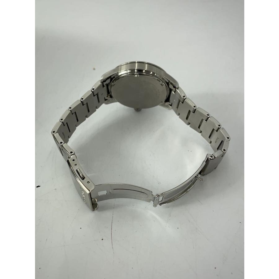 SEIKO◇ソーラー腕時計/アナログ/ステンレス/BLK/SLV/SS/SBPX063