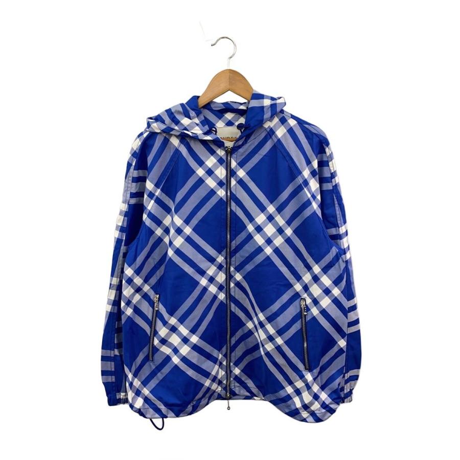 Burberry Blue Label ストライプジャケット BURBERRY◇embroidered nylon jacketジャケット/S/ナイロン/ブルー