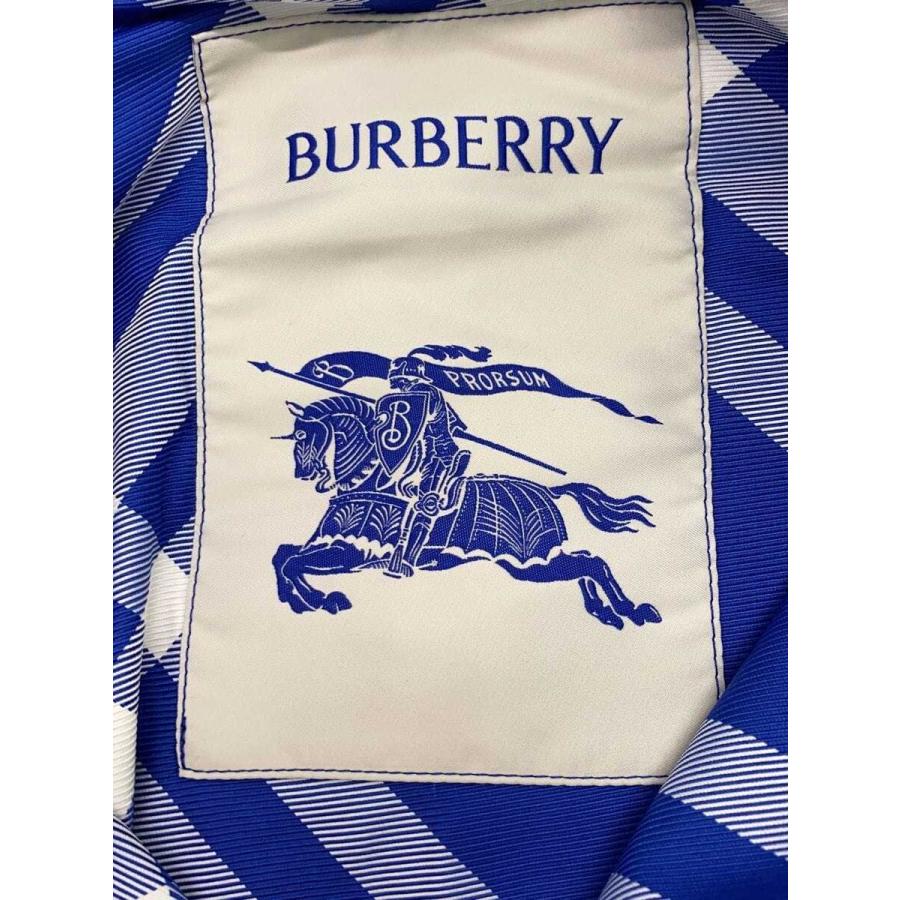 BURBERRY◇embroidered nylon jacketジャケット/S/ナイロン/ブルー