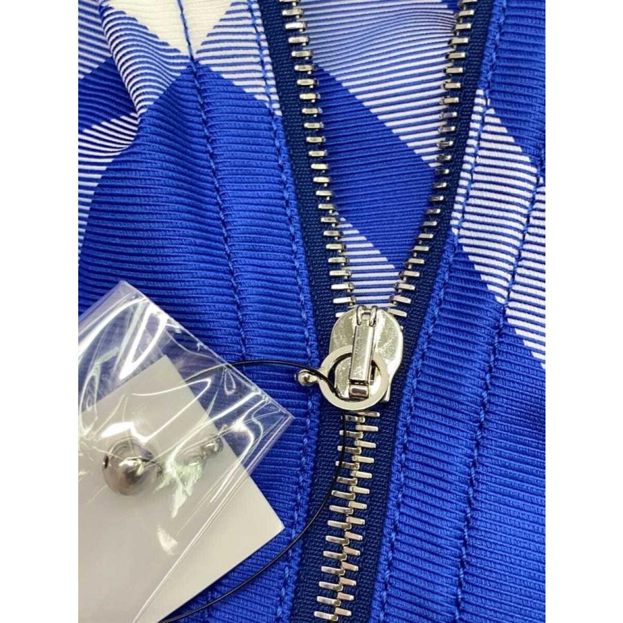 BURBERRY◇embroidered nylon jacketジャケット/S/ナイロン/ブルー