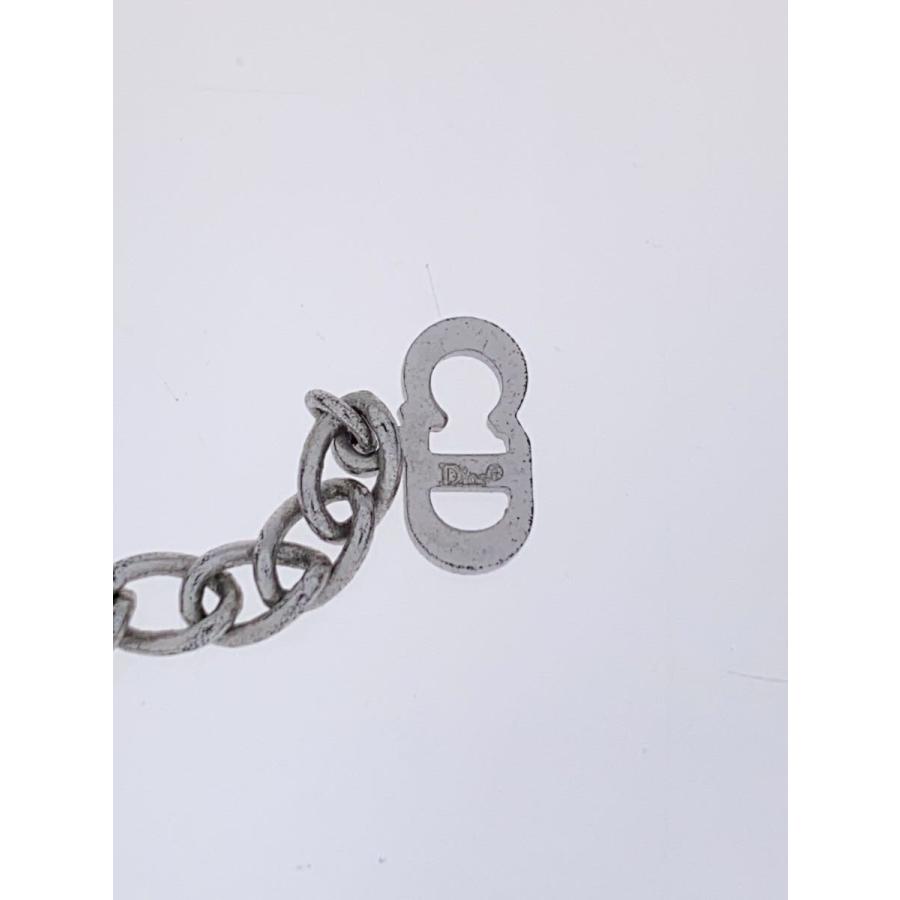 Christian Dior◇DIORロゴ/ネックレス/SILVER/シルバー/トップ有