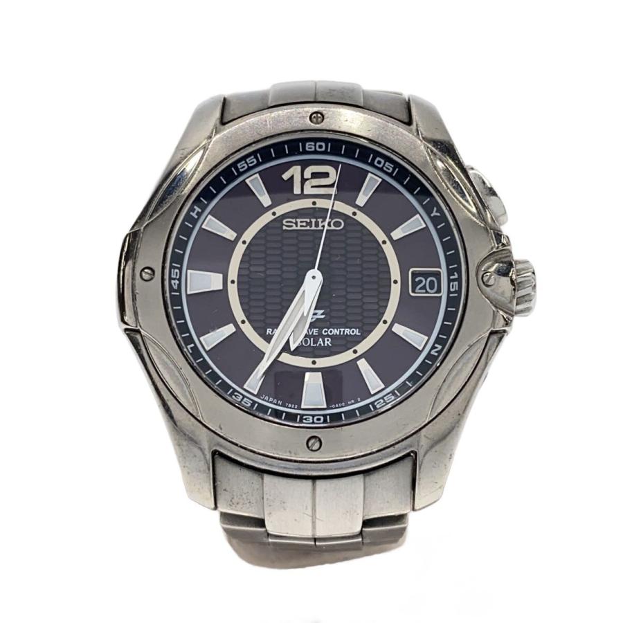 SEIKO◇イグニッション/ソーラー腕時計/アナログ/ステンレス/7B22-0AA0