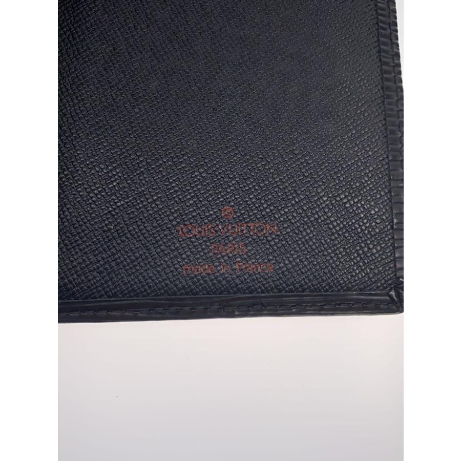 LOUIS VUITTON◇ポルト・カルト・クレディ・円_エピ/レザー/BLK/メンズ