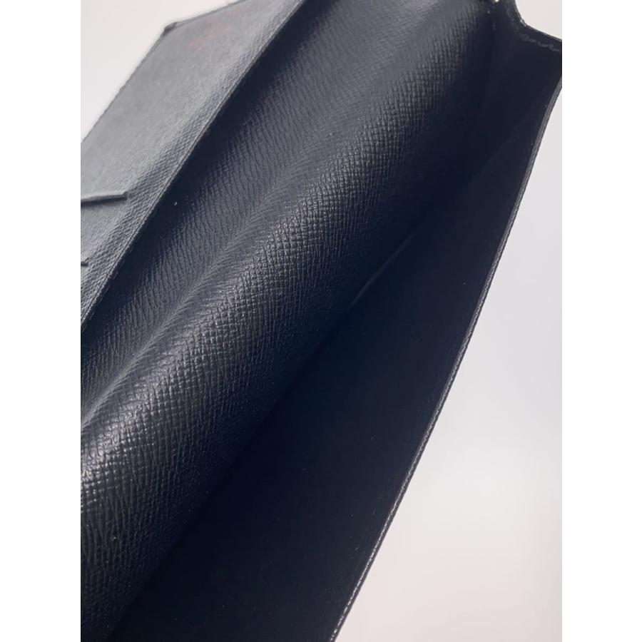 LOUIS VUITTON◇ポルト・カルト・クレディ・円_エピ/レザー/BLK/メンズ