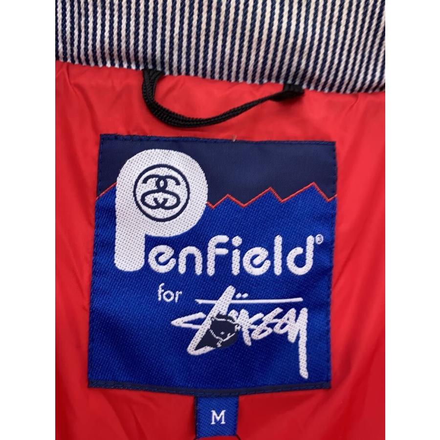 STUSSY◇ダウンジャケット/M/コットン/GRY/ストライプ// : セカンド