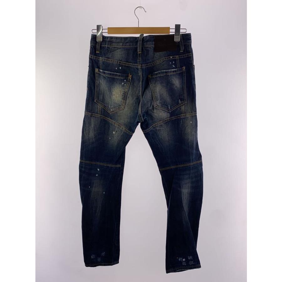 DSQUARED2◇ペンキダメージ加工ストレートパンツ/46/デニム/NVY 