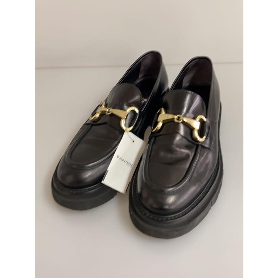 Luca Grossi ルカグロッシ ローファー ブラック 37.5 ルカ グロッシ Luca Grossi タンクソールローファー （ブラック