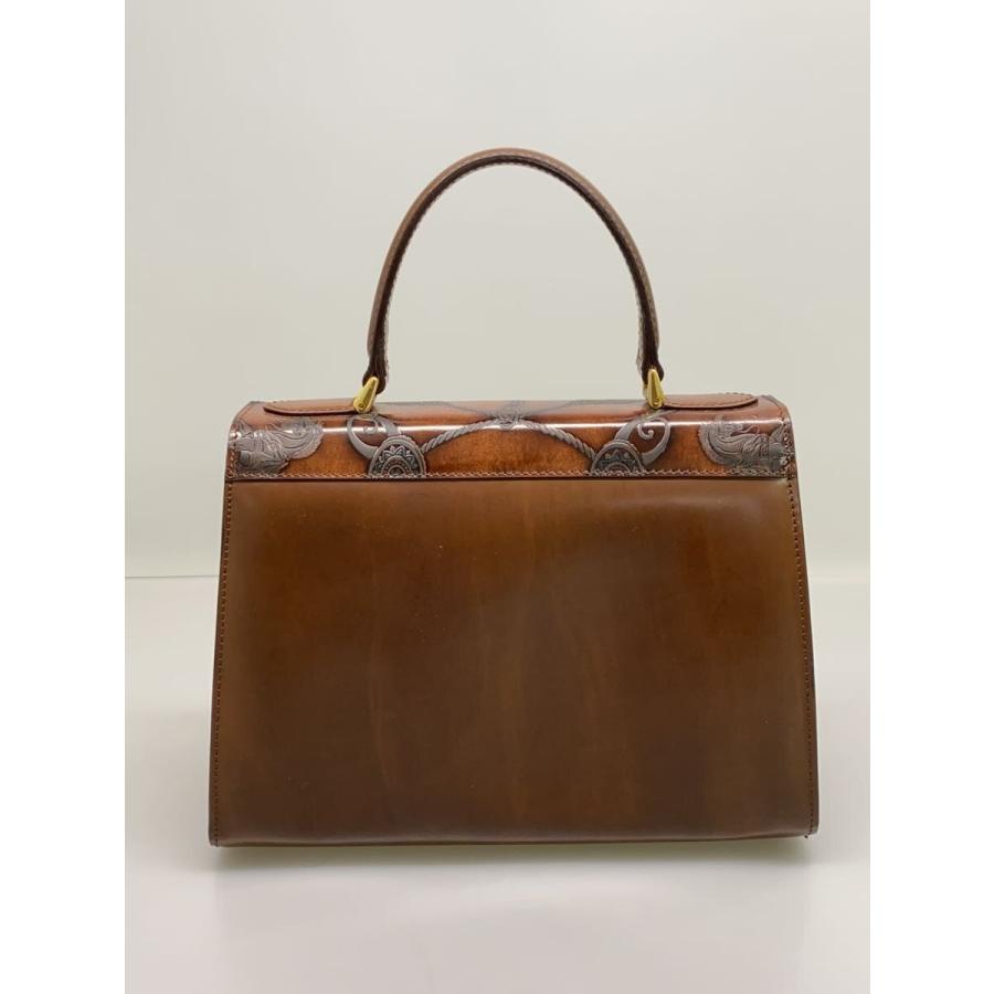 Cristian FLORENCE/馬柄/エンボス加工/イタリア製/ハンドバッグ/レザー