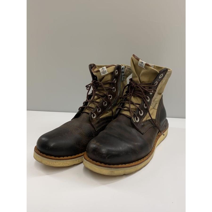 visvim◇レースアップブーツ/US9.5/KHK/レザー : セカンドストリート