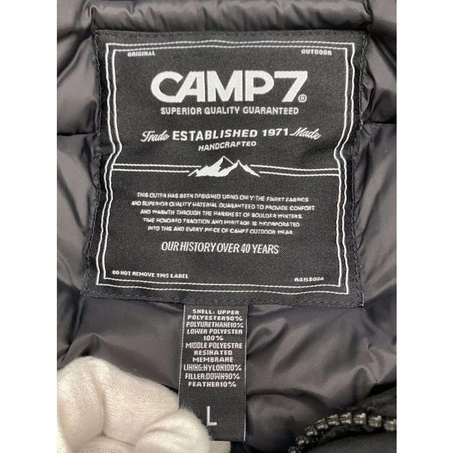 CAMP7◇ダウンジャケット/L/ポリエステル/BLK/CP-4216001 : セカンド