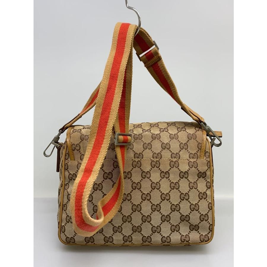 GUCCI◇ショルダーバッグ/キャンバス/BEG/シェリーライン : セカンド