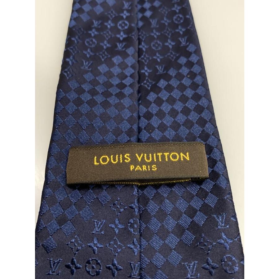 LOUIS VUITTON◇クラヴァット ミックスモノグラム/ネクタイ/シルク/NVY
